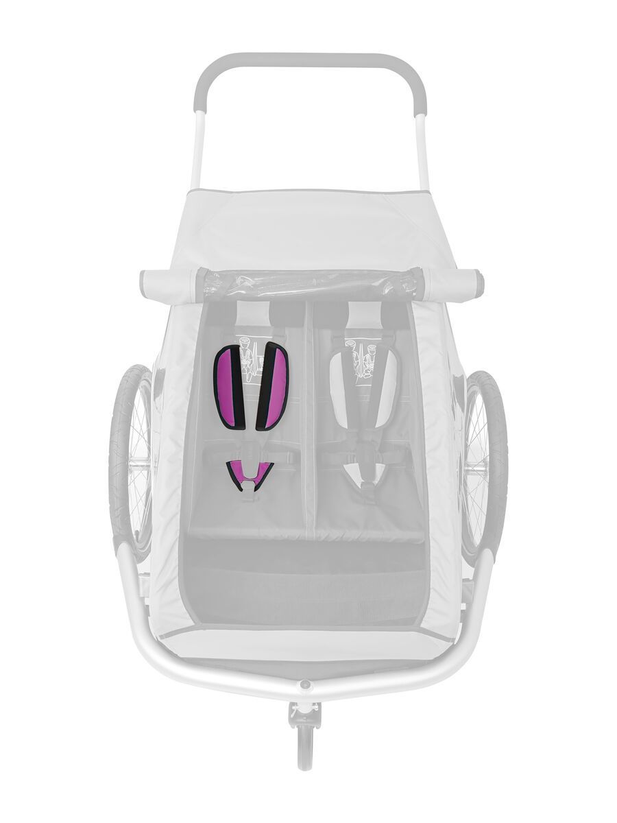 Croozer Gurtpolster Set für Kid Farbmodell 2012, pink - Bild 2