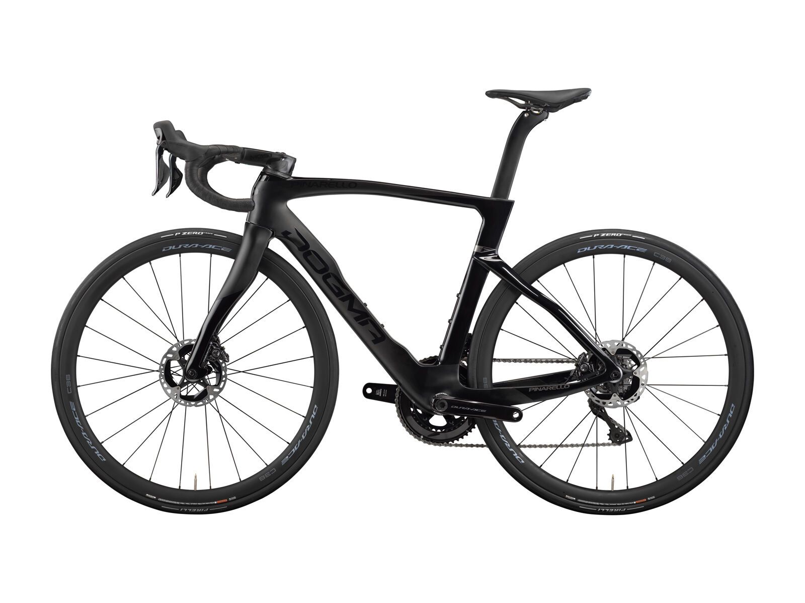 Pinarello Dogma F Dura Ace Di2 2x12 DB / Princeton CarbonWorks GRIT 4540 DB HG11, onyx bob - Bild 4