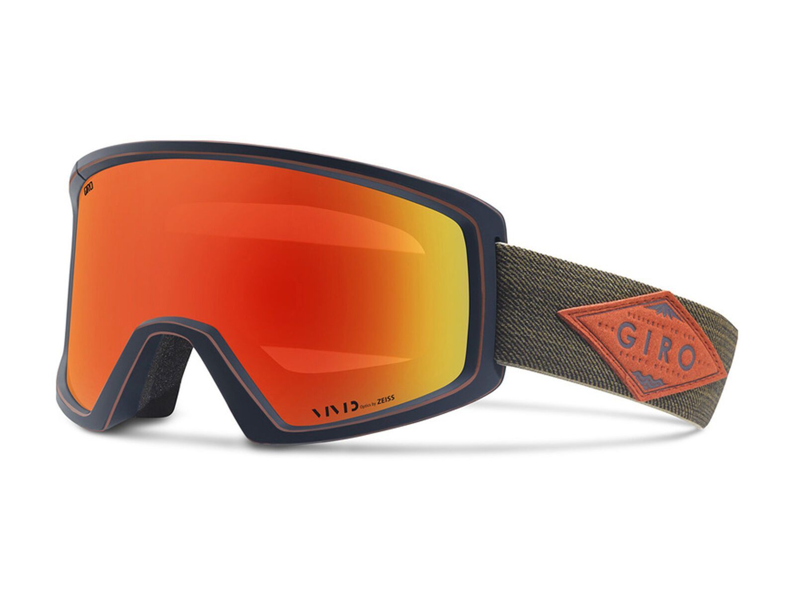 Giro Blok, turbulance/rust mountain division /Lens: vivid ember - Bild 1