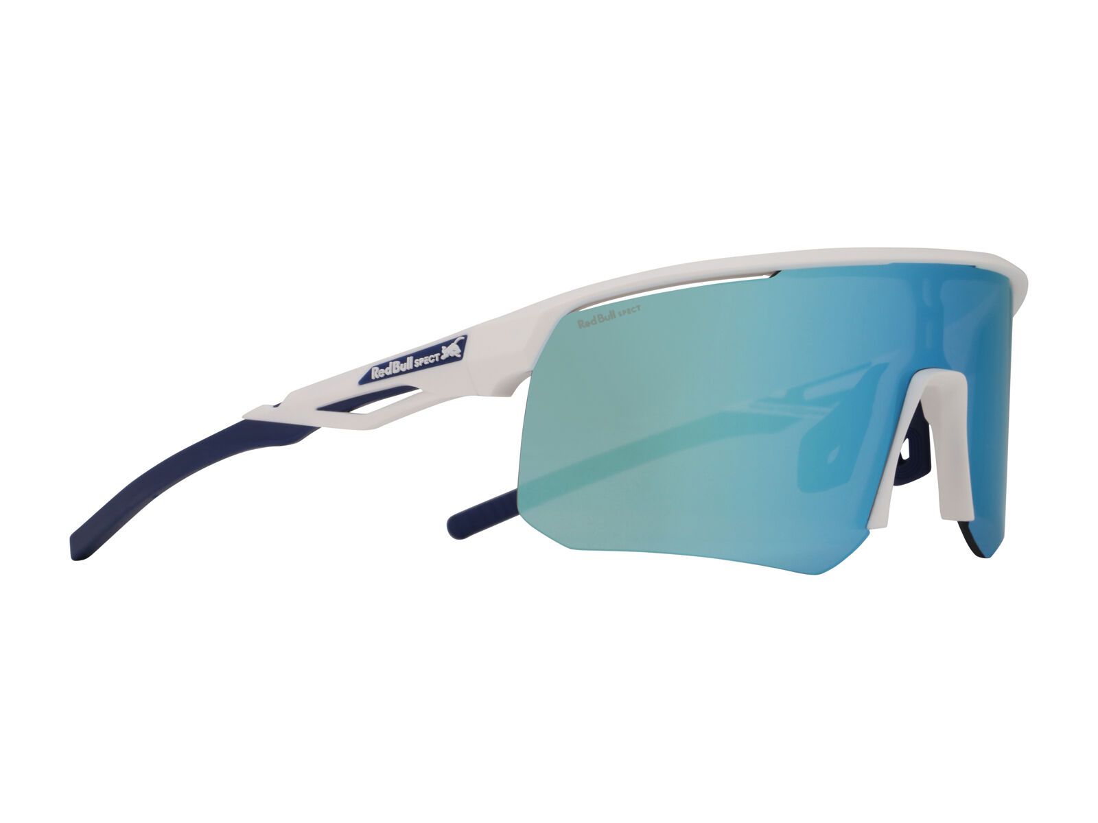 Red Bull Spect Eyewear Riddle, Smoke-Blue Mirror / matt white - Bild 1