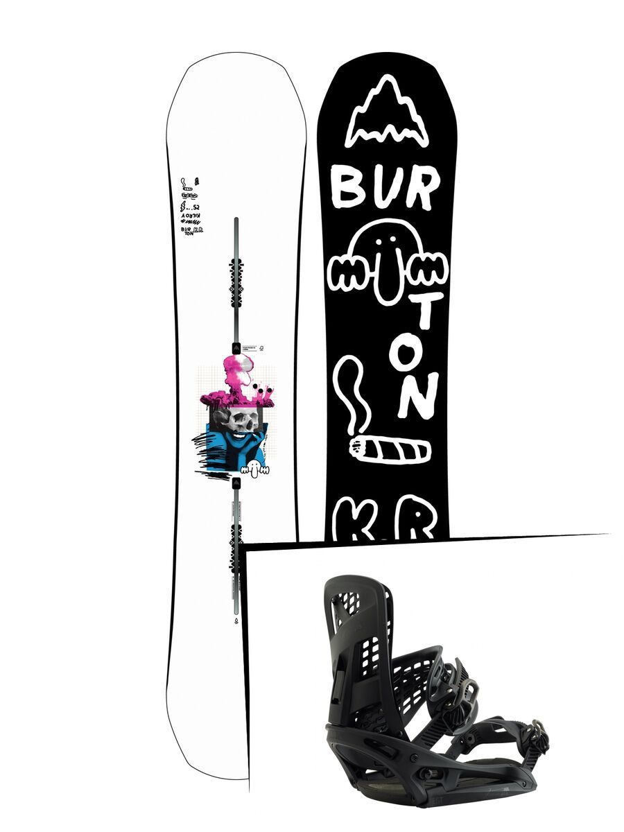 Set: Burton Kilroy Process 2019 + Burton Genesis EST matty black - Bild 1