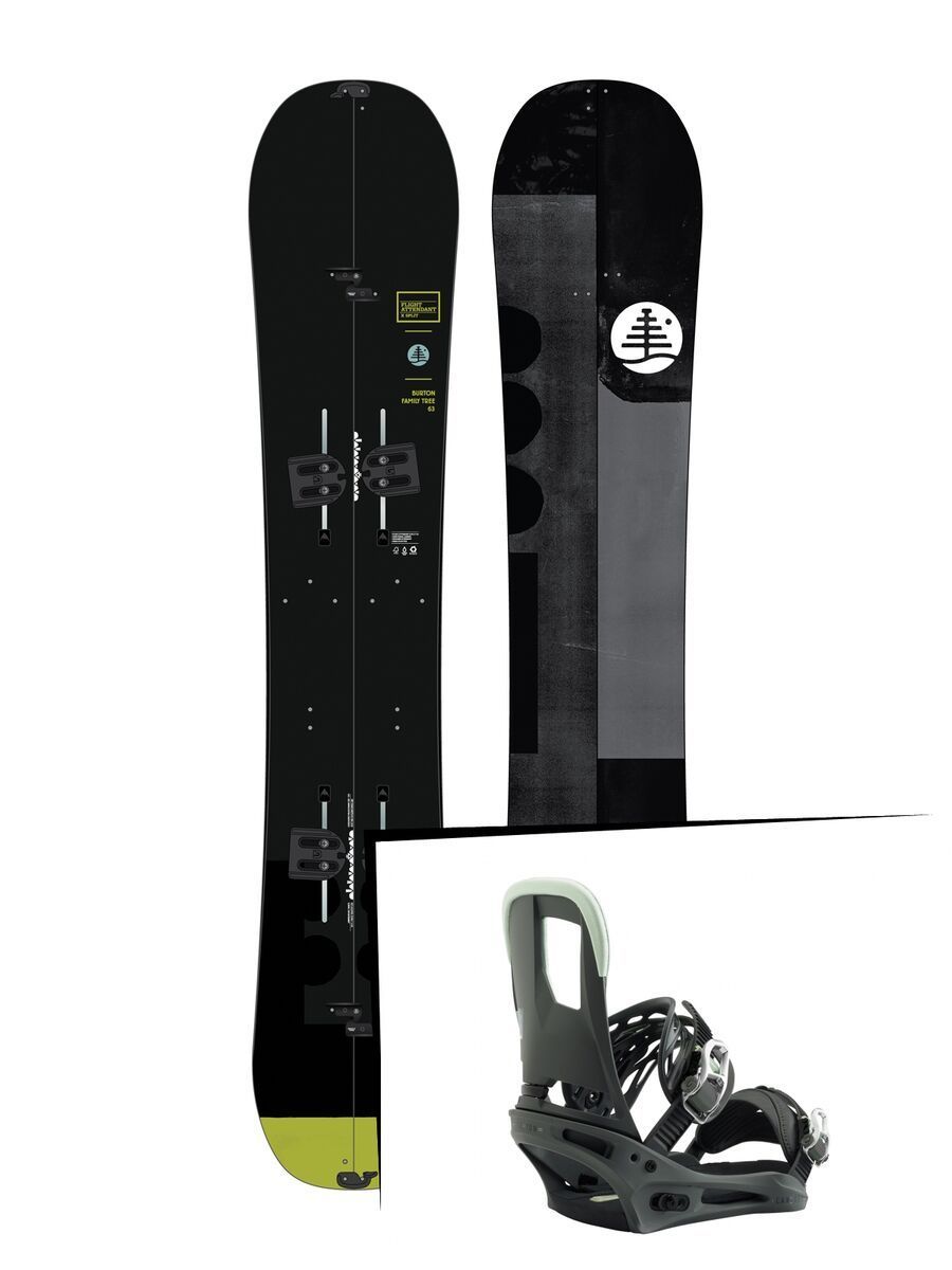 Set: Burton Family Tree Flight Attendant X Split 2019 + Burton Cartel salty shark - Bild 1