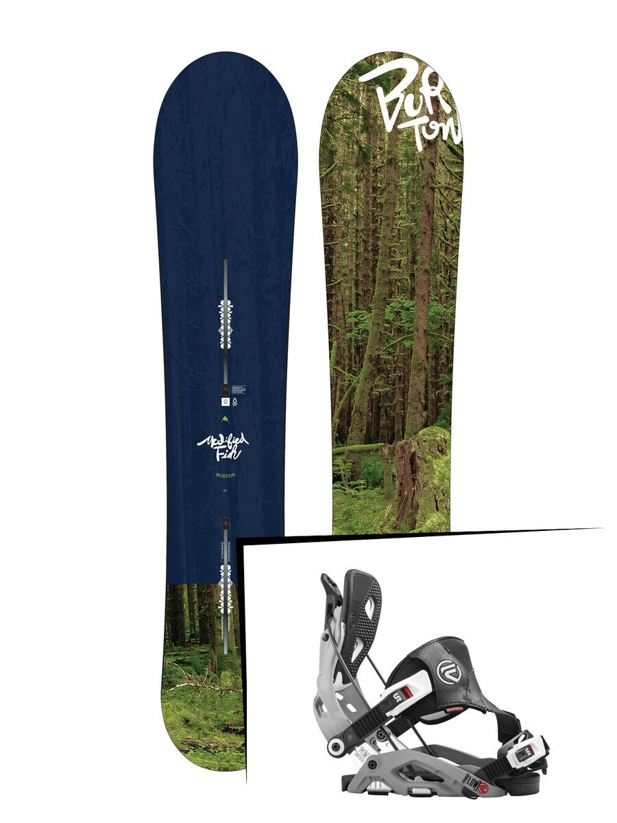 Set: Burton Modified Fish 2017 + Flow Fuse Hybrid (1513151S) - Bild 1