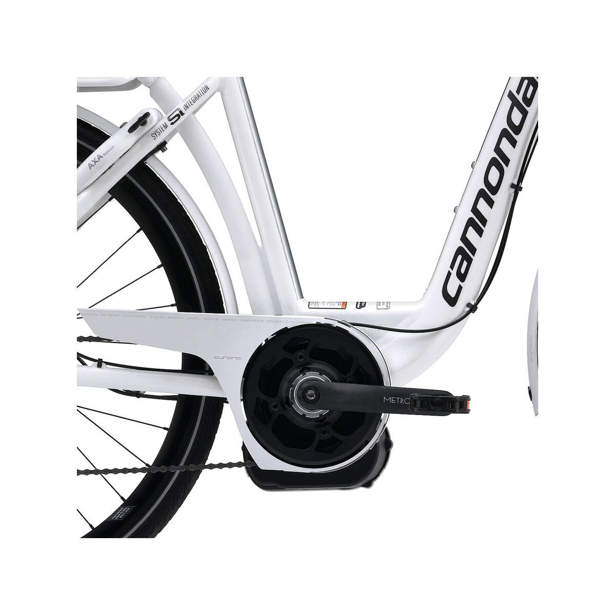 Cannondale E-Series 1 Headshok Step Trough 300Wh., magnesium white gloss - Bild 3