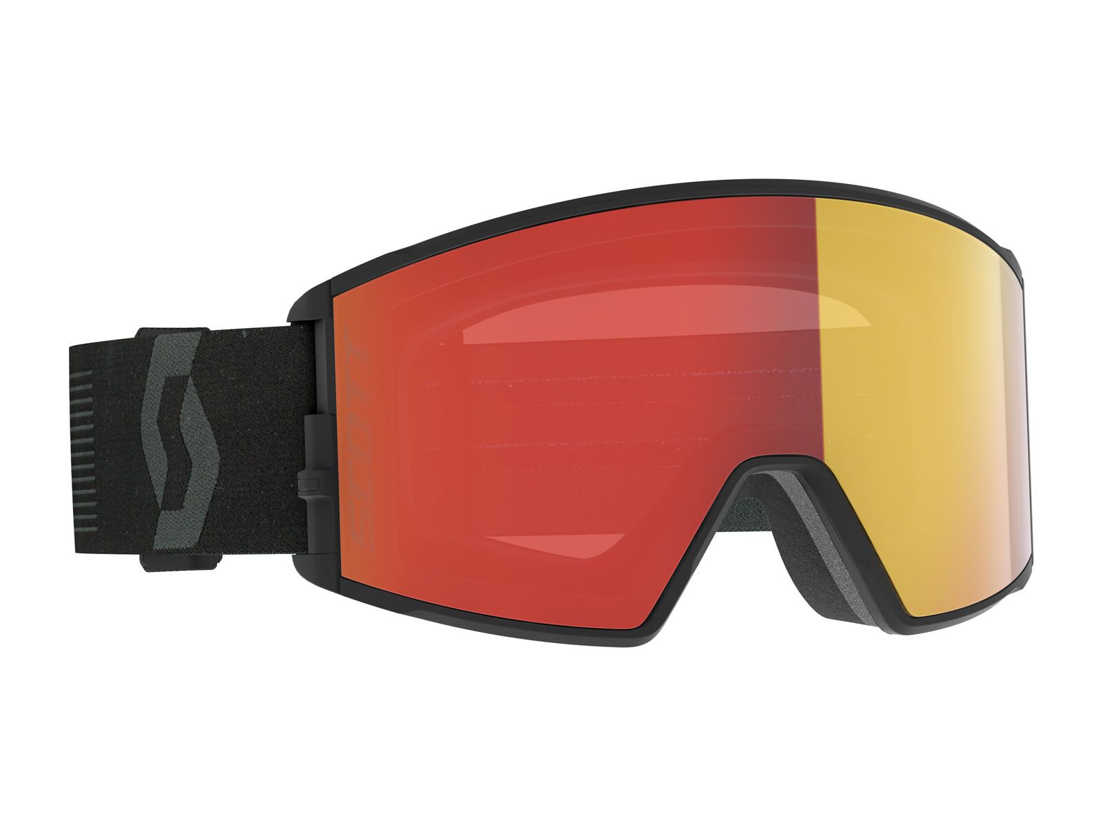 Scott React - Enhancer Red Chrome, mineral black - Bild 1