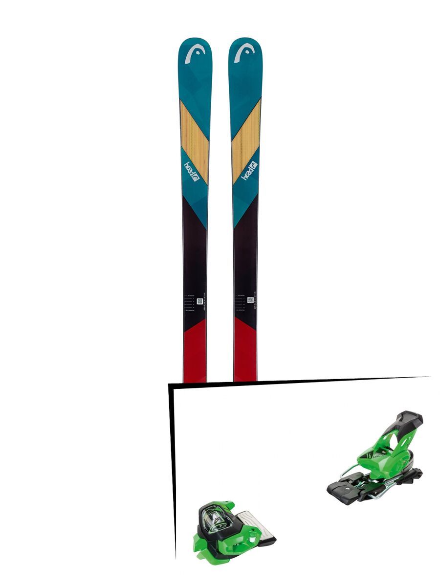 Set: Head Caddy 2019 + Tyrolia Attack² 16 GW green - Bild 1