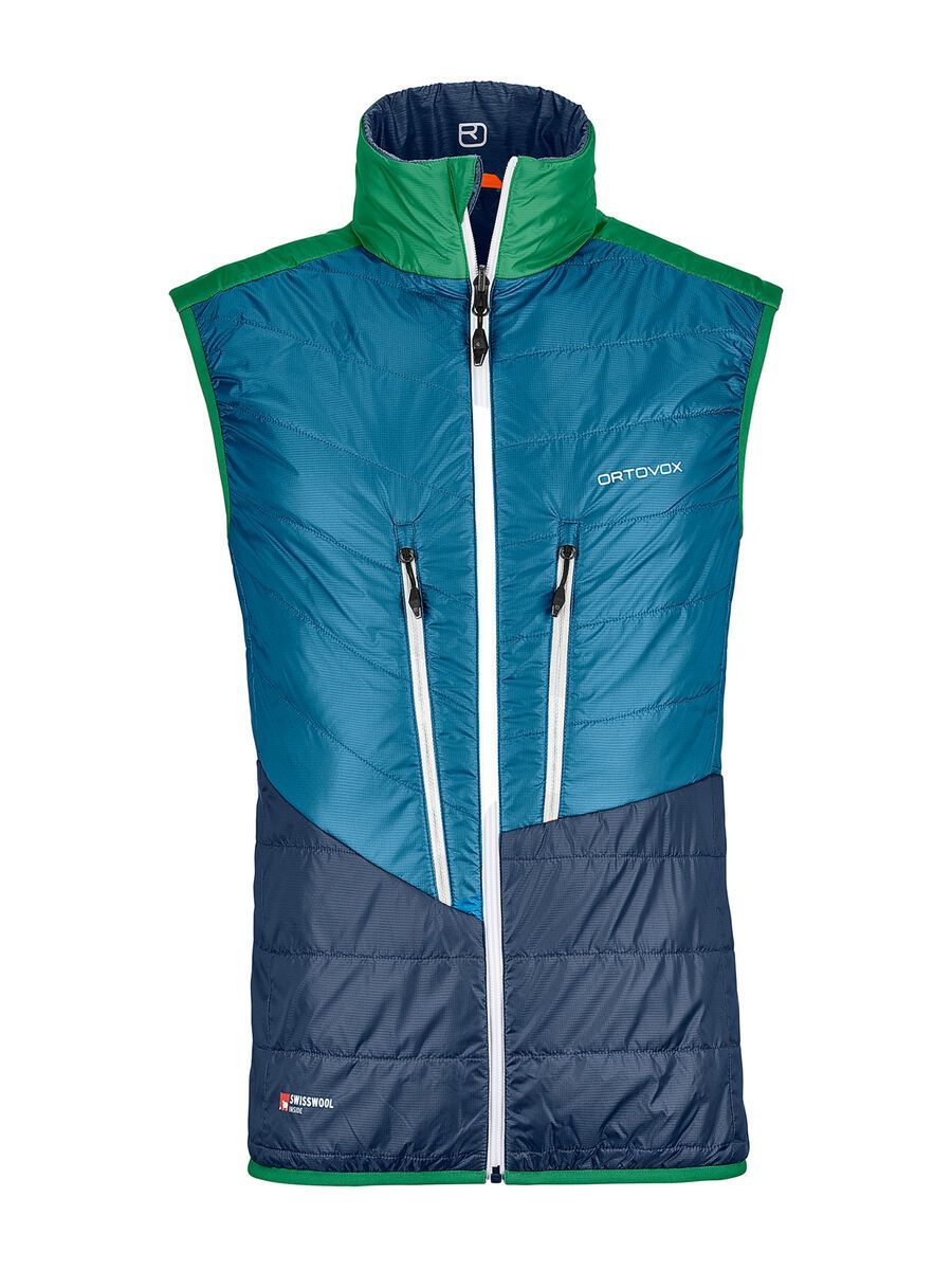 Ortovox Swisswool Light Piz Cartas Vest M, night blue blend - Bild 2
