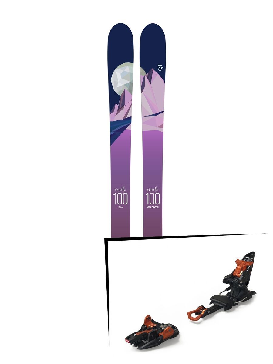 Set: Icelantic Oracle 100 2018 + Marker Kingpin 13 black/copper - Bild 1