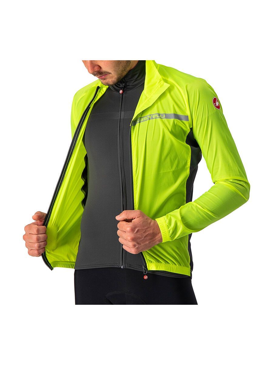 Castelli Squadra Stretch Jacket, yellow fluo/dark gray - Bild 4