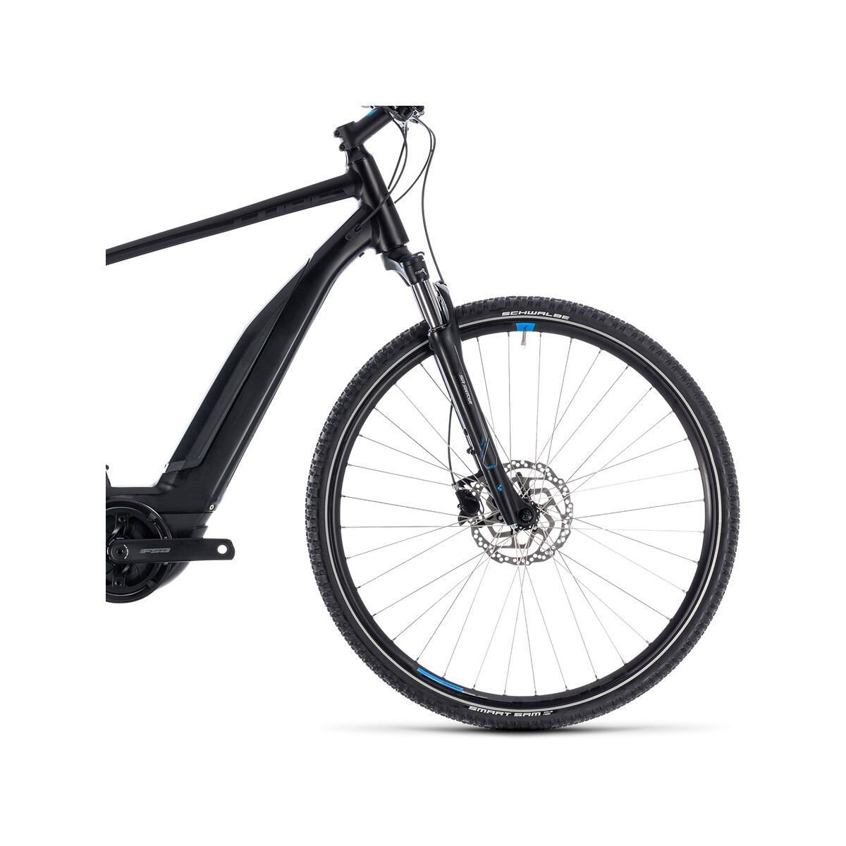 Cube Cross Hybrid ONE 400, black´n´blue - Bild 3