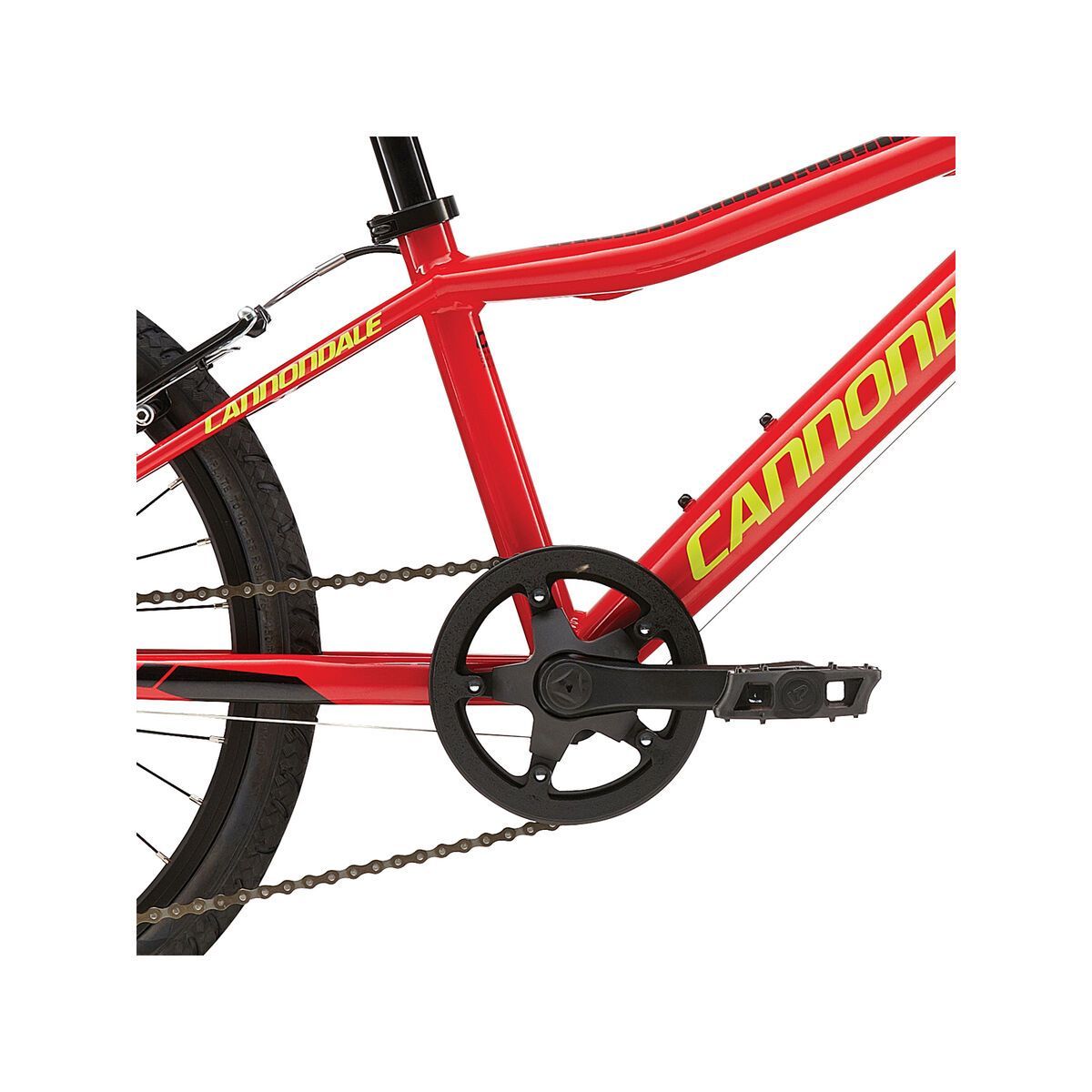 Cannondale Street 20 Kids, race red w/ jet black and neon spring, gloss - Bild 3