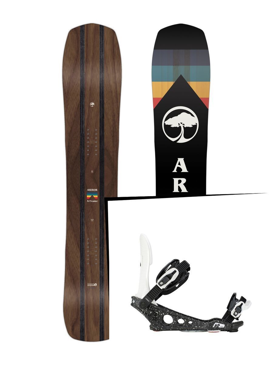 Set: Arbor A-Frame 2019 + K2 Lineup white black - Bild 1