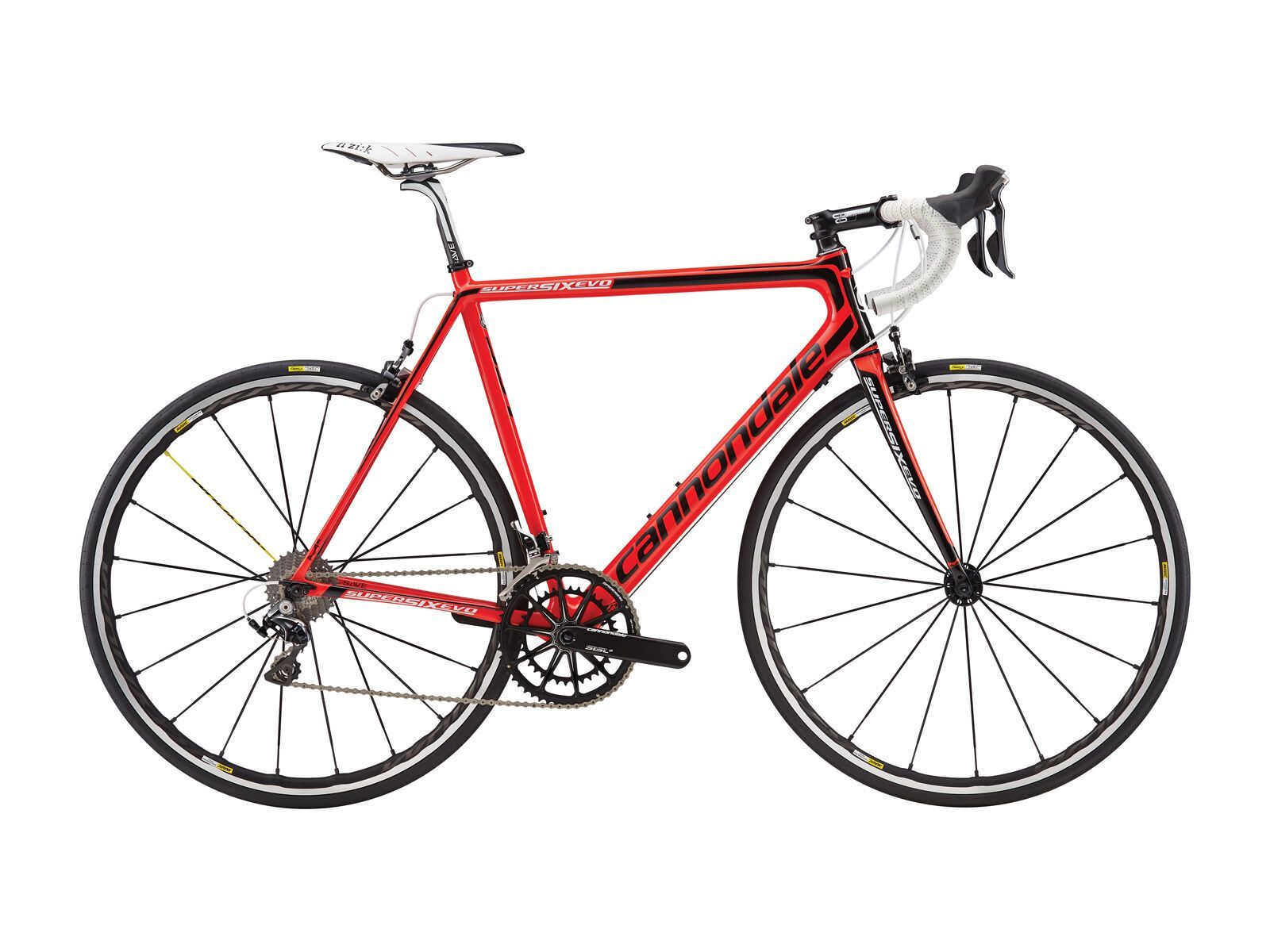 Cannondale SuperSix Evo Hi-Mod Dura Ace 1, acid red w/ jet black and white, gloss - Bild 1