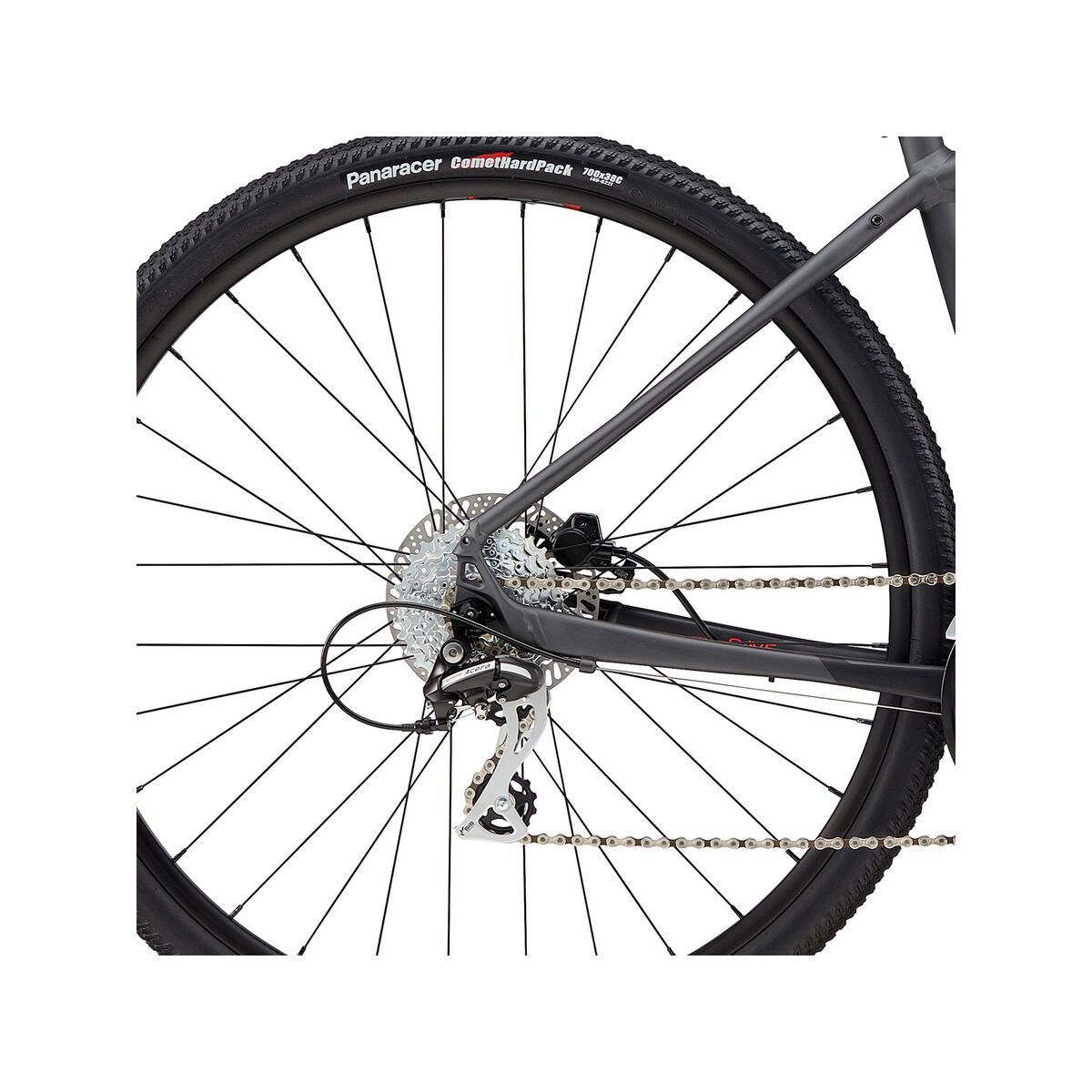 Cannondale Quick CX 4, nearly black w/ jet black and acid red, gloss - NBL - Bild 4