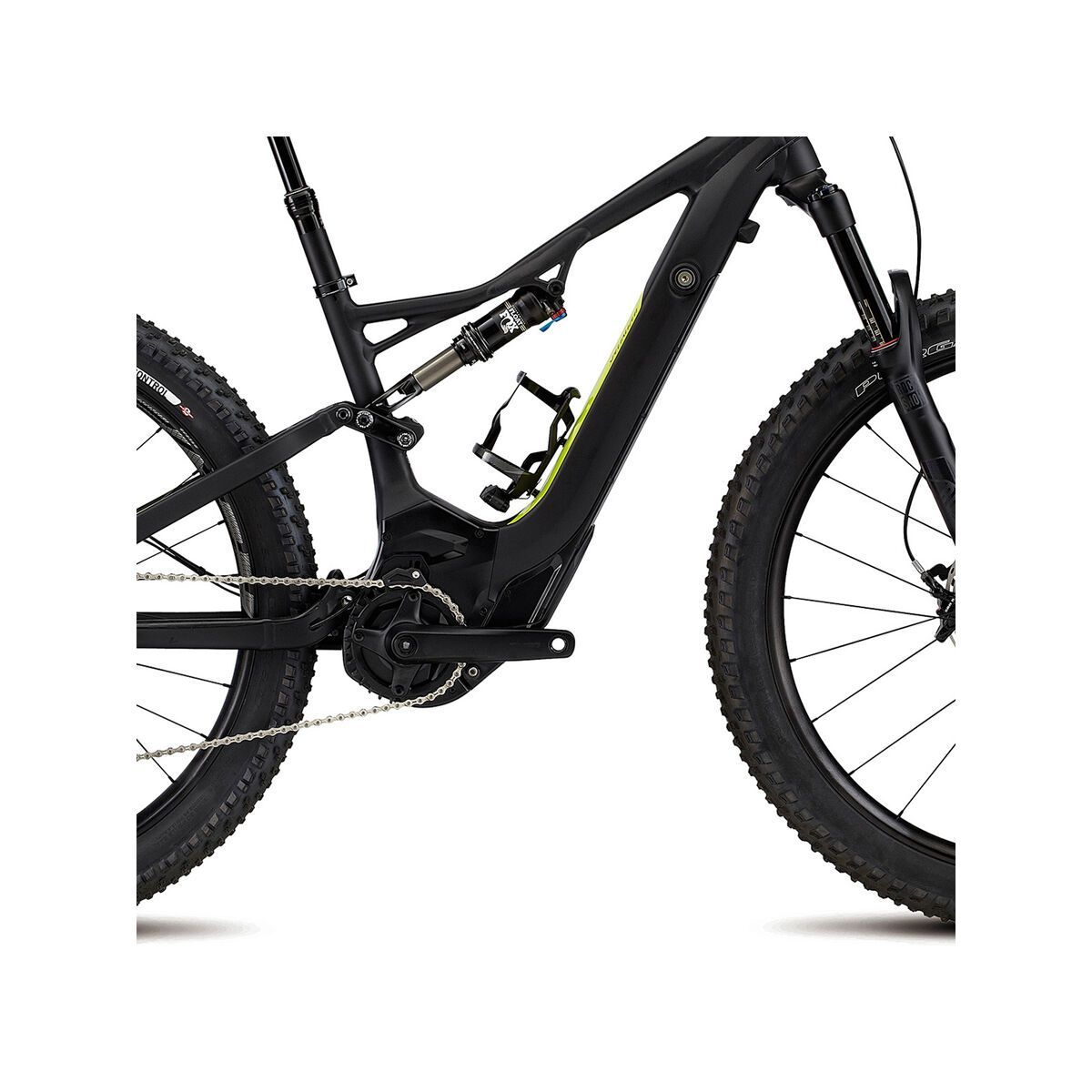 Specialized Woman's Turbo Levo FSR Comp 6Fattie, satin/gloss tarmac black/hyper green - Bild 3