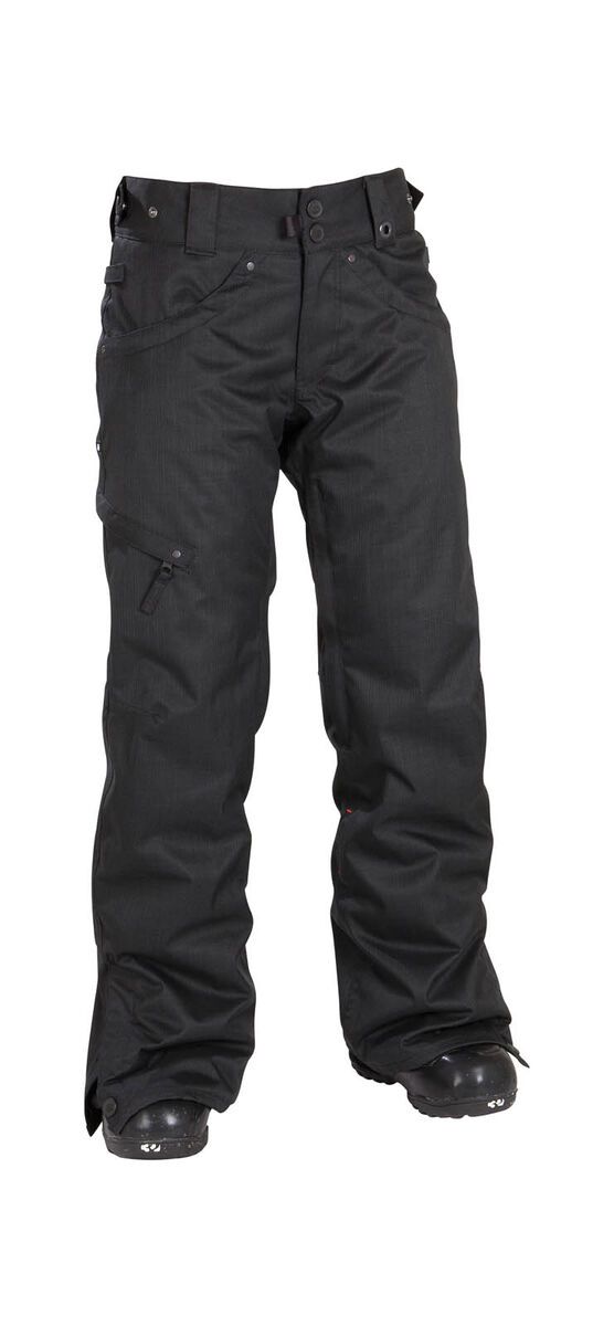 686 Womens Mannual Patron Insulated Pant, Black Herringbone Denim - Bild 1
