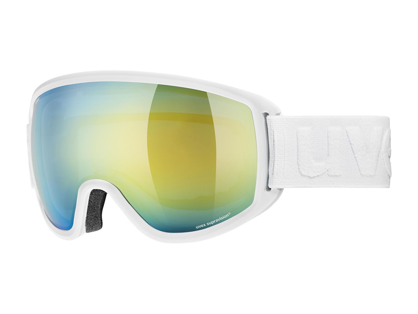 uvex topic FM sphere, white mat/Lens: mirror orange - Bild 1