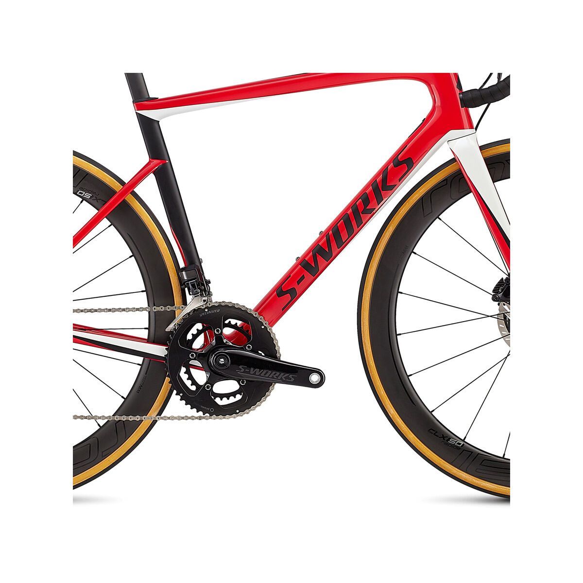 Specialized S-Works Tarmac Disc, gloss flo red/metallic white silver/satin black - Bild 5
