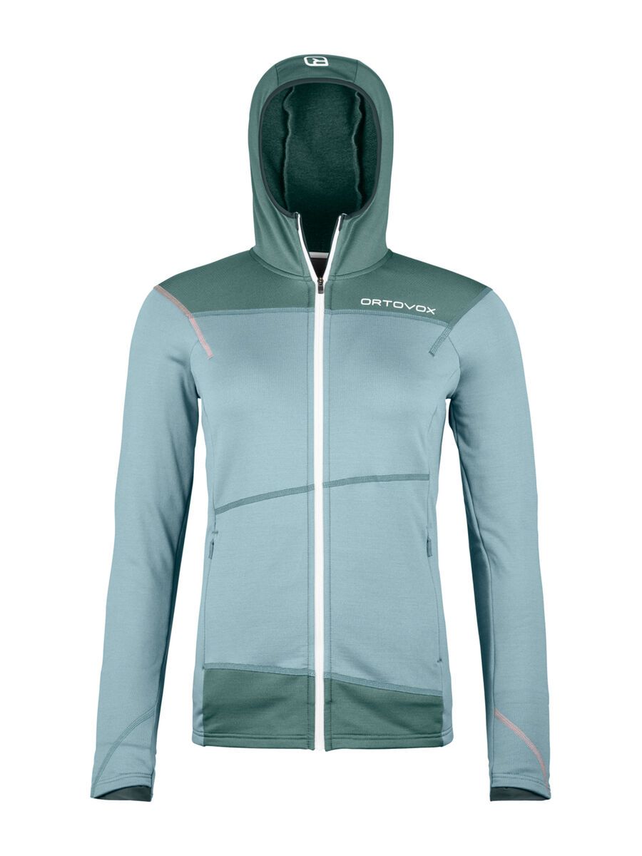 Ortovox Merino Fleece Light Hoody W, glacier grey - Bild 1