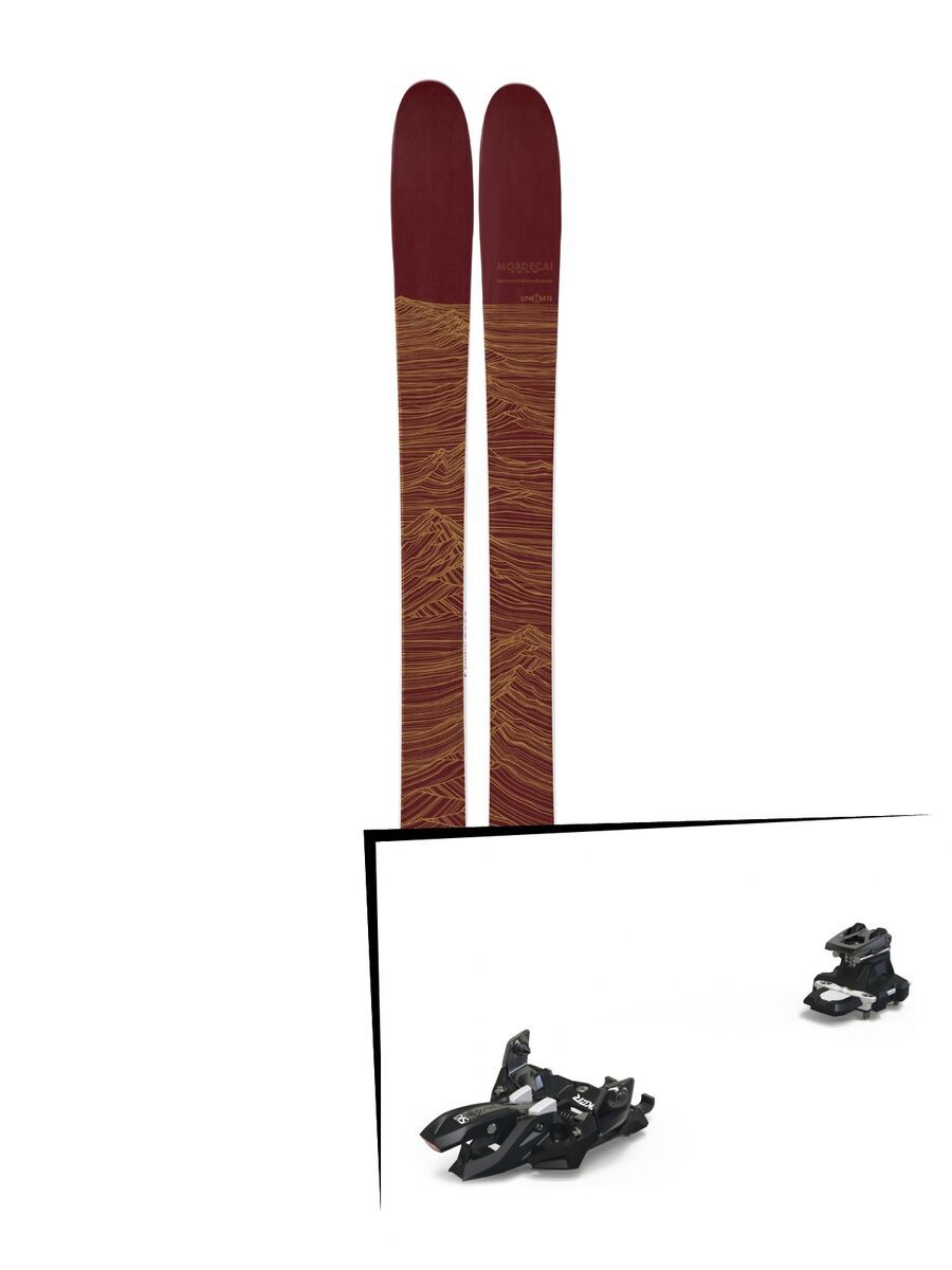 Set: Line Mordecai 2019 + Marker Alpinist 12 black/titanium - Bild 1