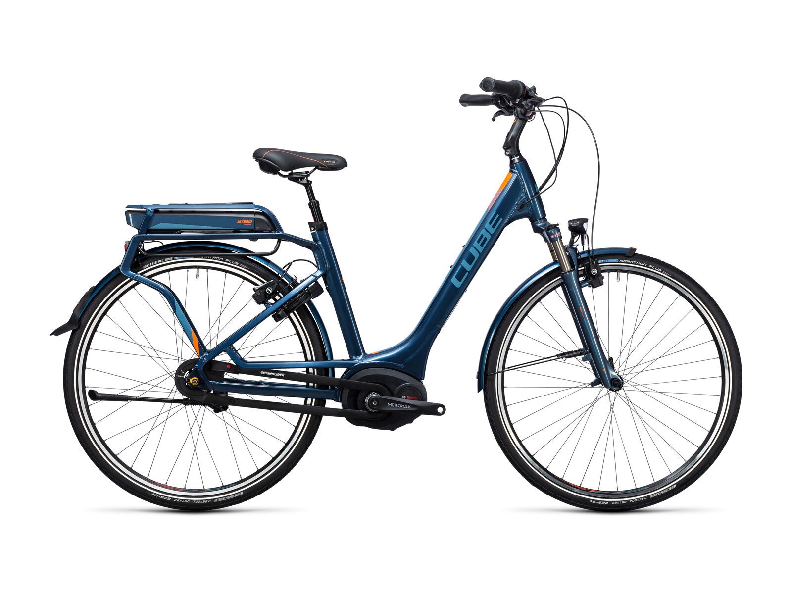 Cube Travel Hybrid Pro 500 Easy Entry, smoky blue´n´flashorange - Bild 1