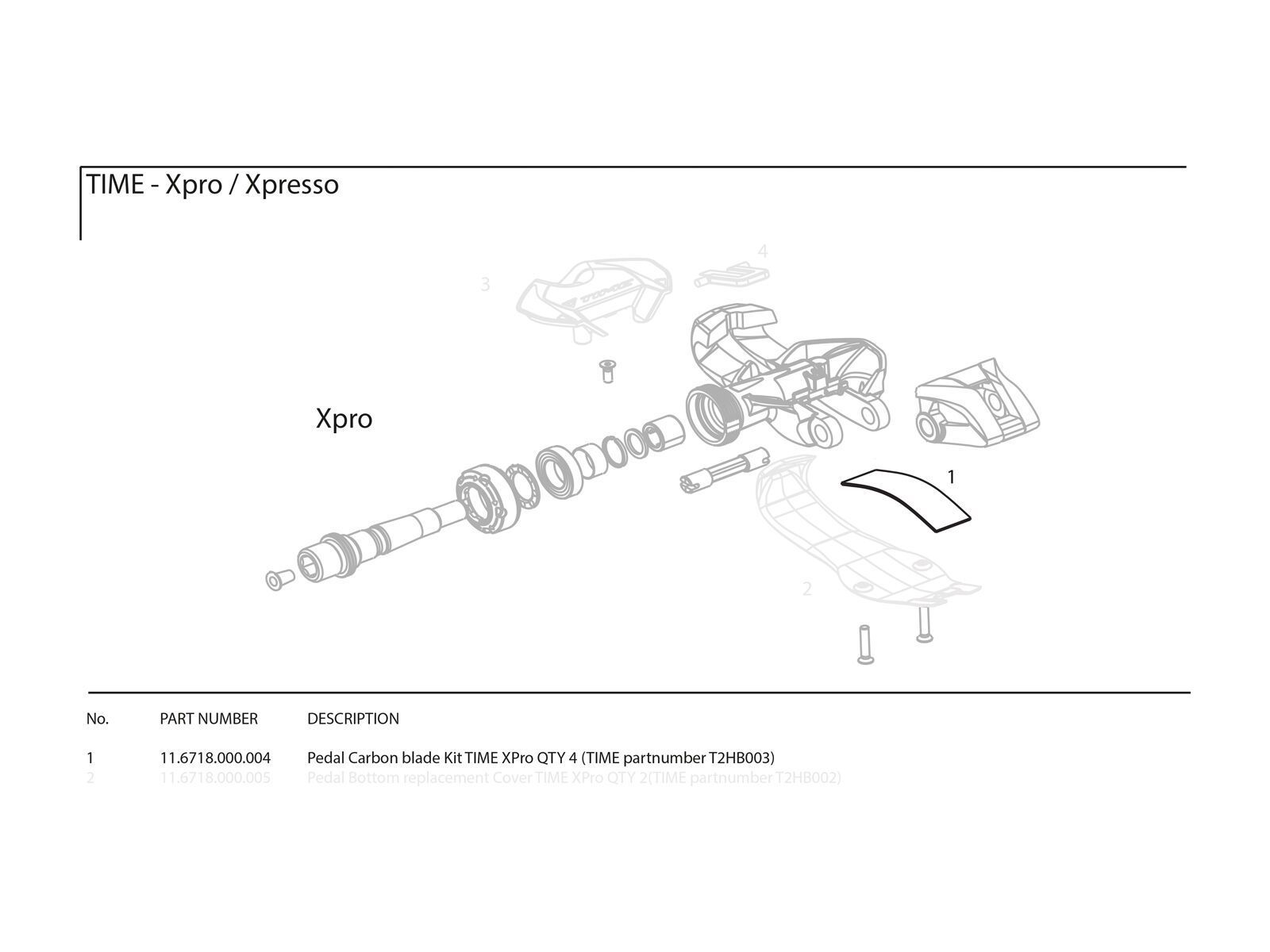 Time Carbon Blade Kit XPro - 4 Stück - Bild 2