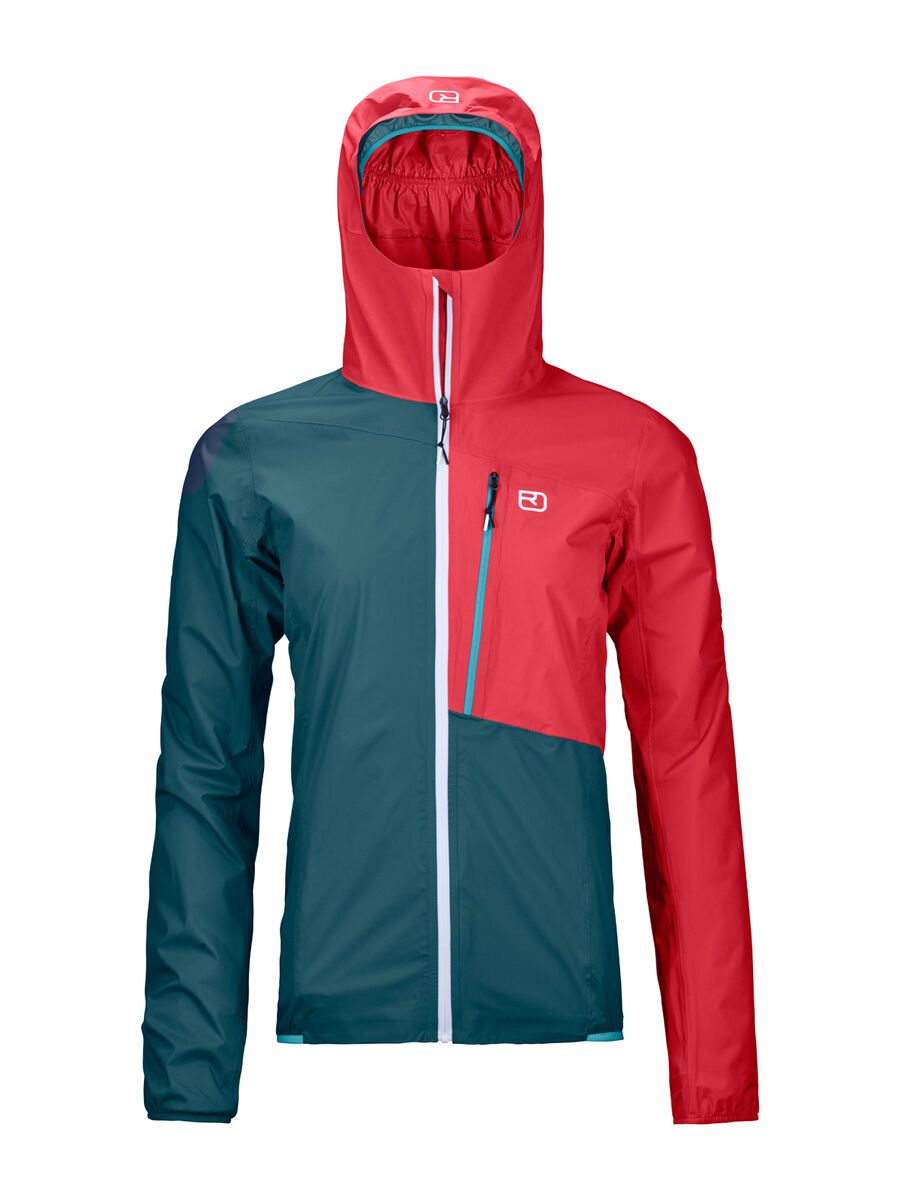 Ortovox Merino Hardshell Light 2.5l Civetta Jacket W, mid aqua - Bild 1