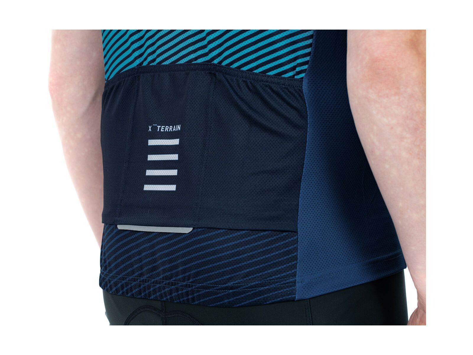 Cube ATX Trikot Full Zip kurzarm, blue - Bild 5