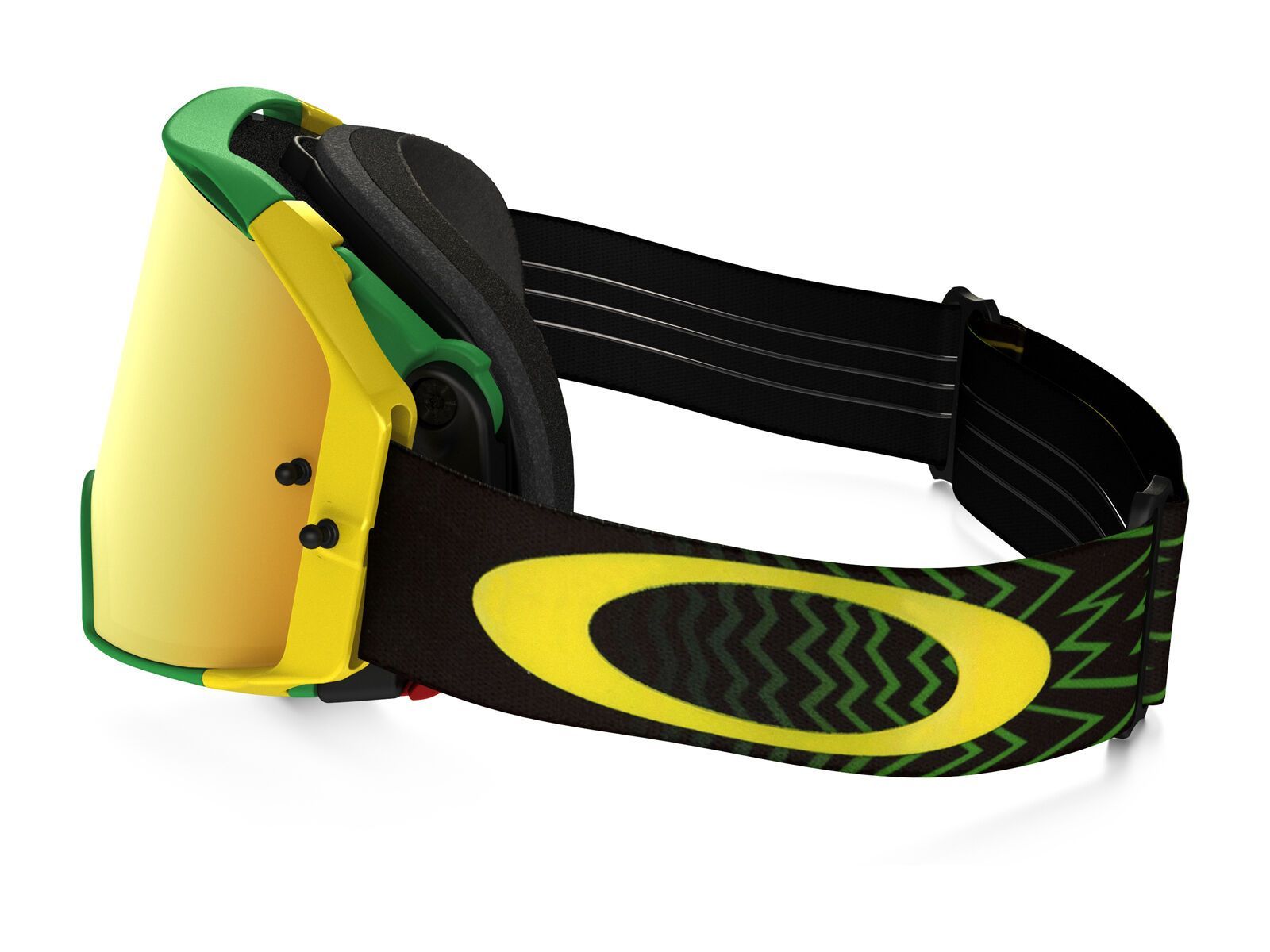 Oakley Airbrake MX, shockwave green/yellow/Lens: 24k iridium - Bild 4