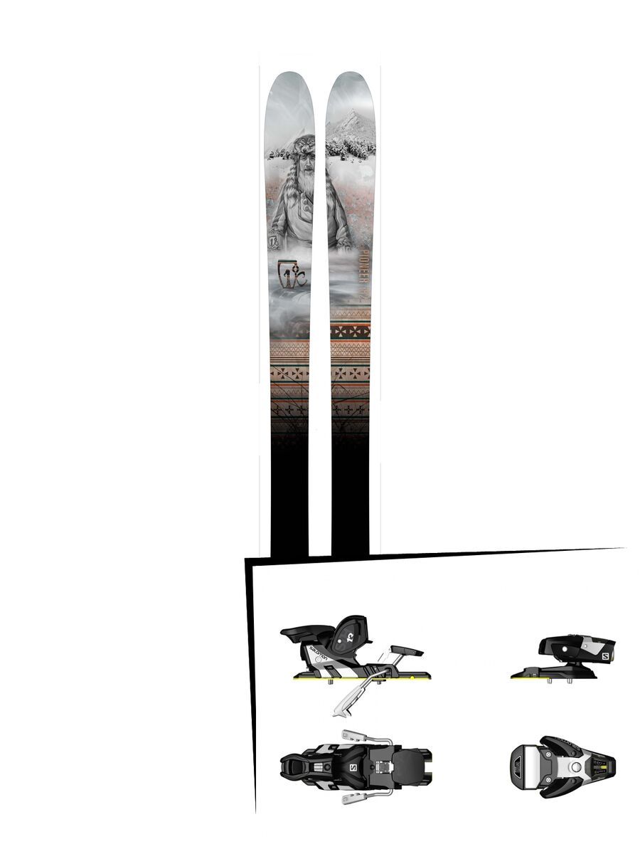 Set: Icelantic Pioneer 2016 + Salomon STH2 WTR 13 (1456104) - Bild 1
