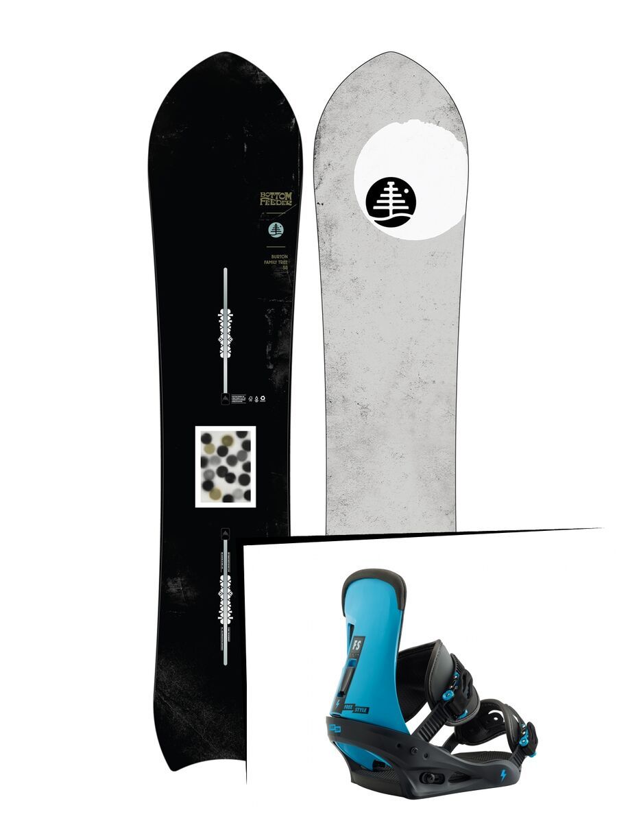 Set: Burton Family Tree Bottom Feeder 2019 + Burton Freestyle cobalt blue - Bild 1