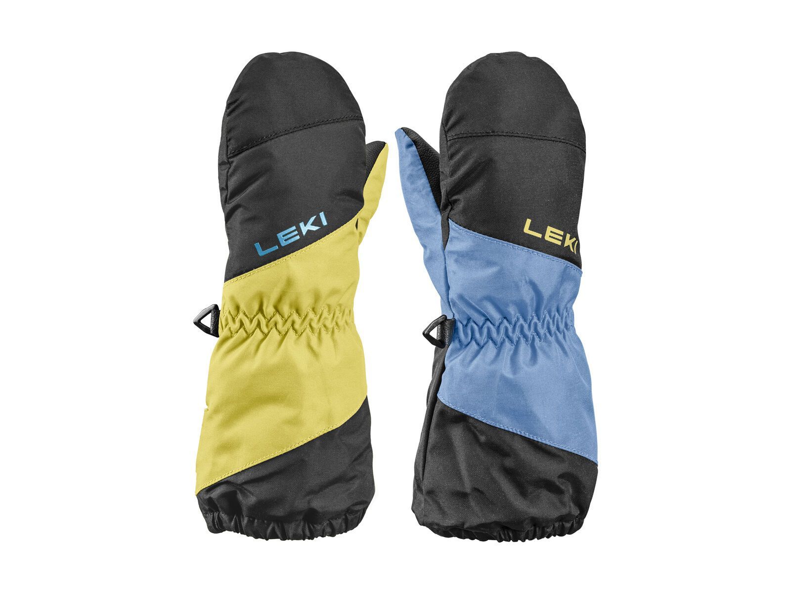 Leki Little Swtch Zero Mitt Long, black-light blue-light yellow - Bild 1