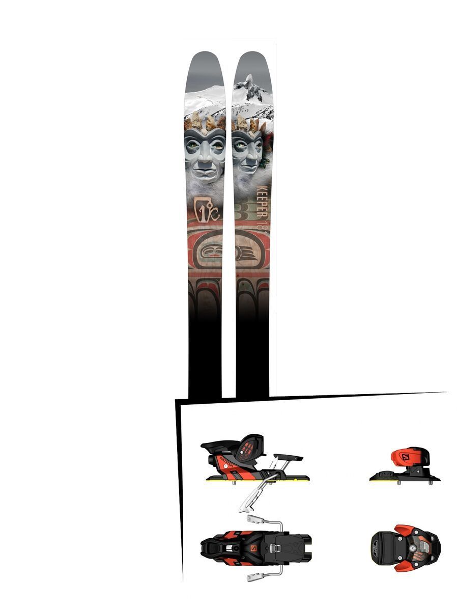 Set: Icelantic Keeper 2016 + Salomon Warden MNC 13 (1540100) - Bild 1