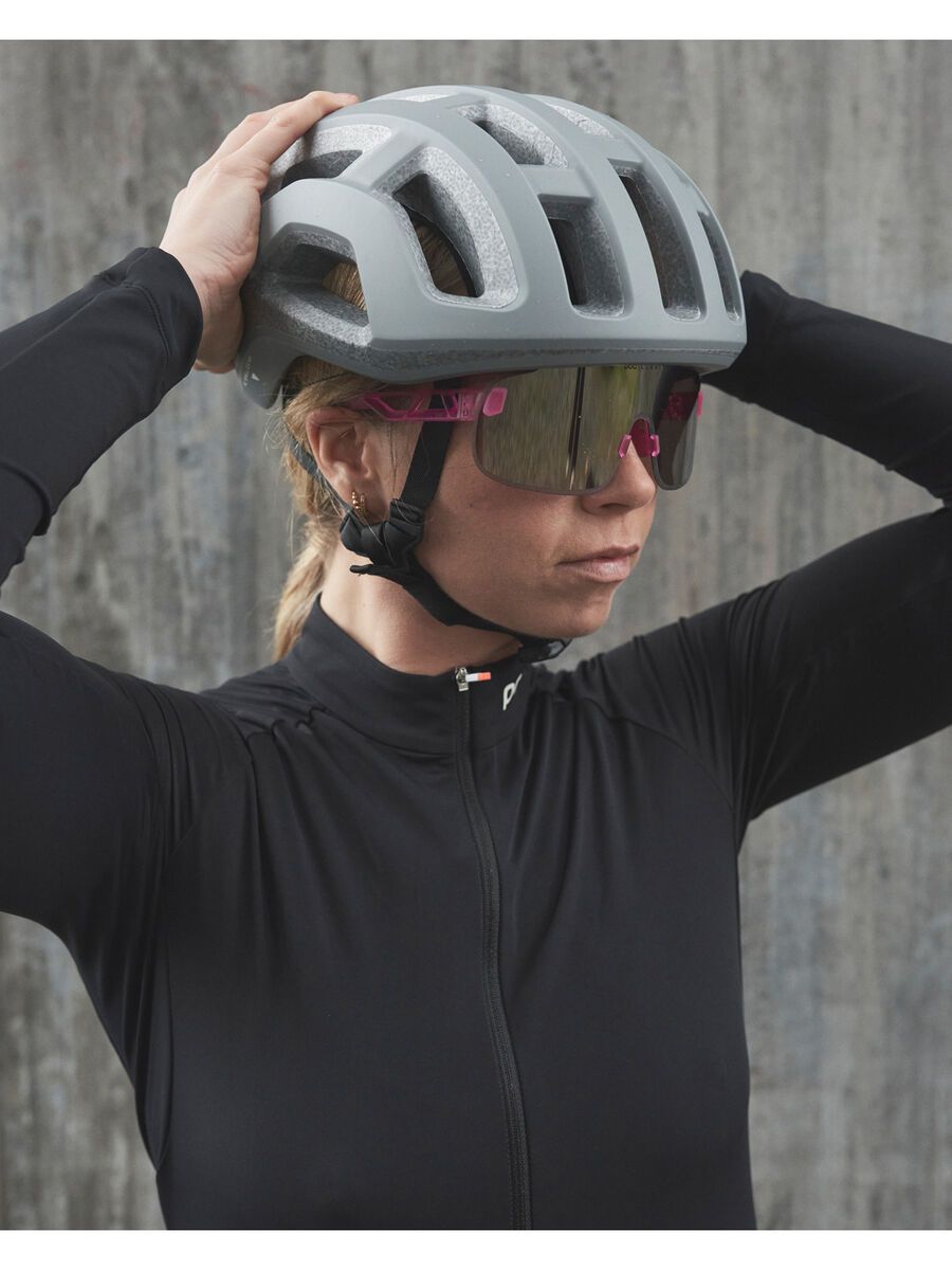 POC Elicit, Clarity Road Silver / actinium pink transl. - Bild 6