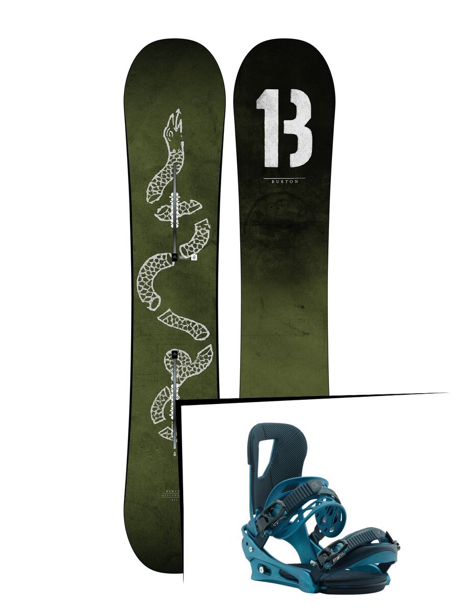 Set: Burton Descendant 2019 + Burton Cartel blue boy - Bild 1