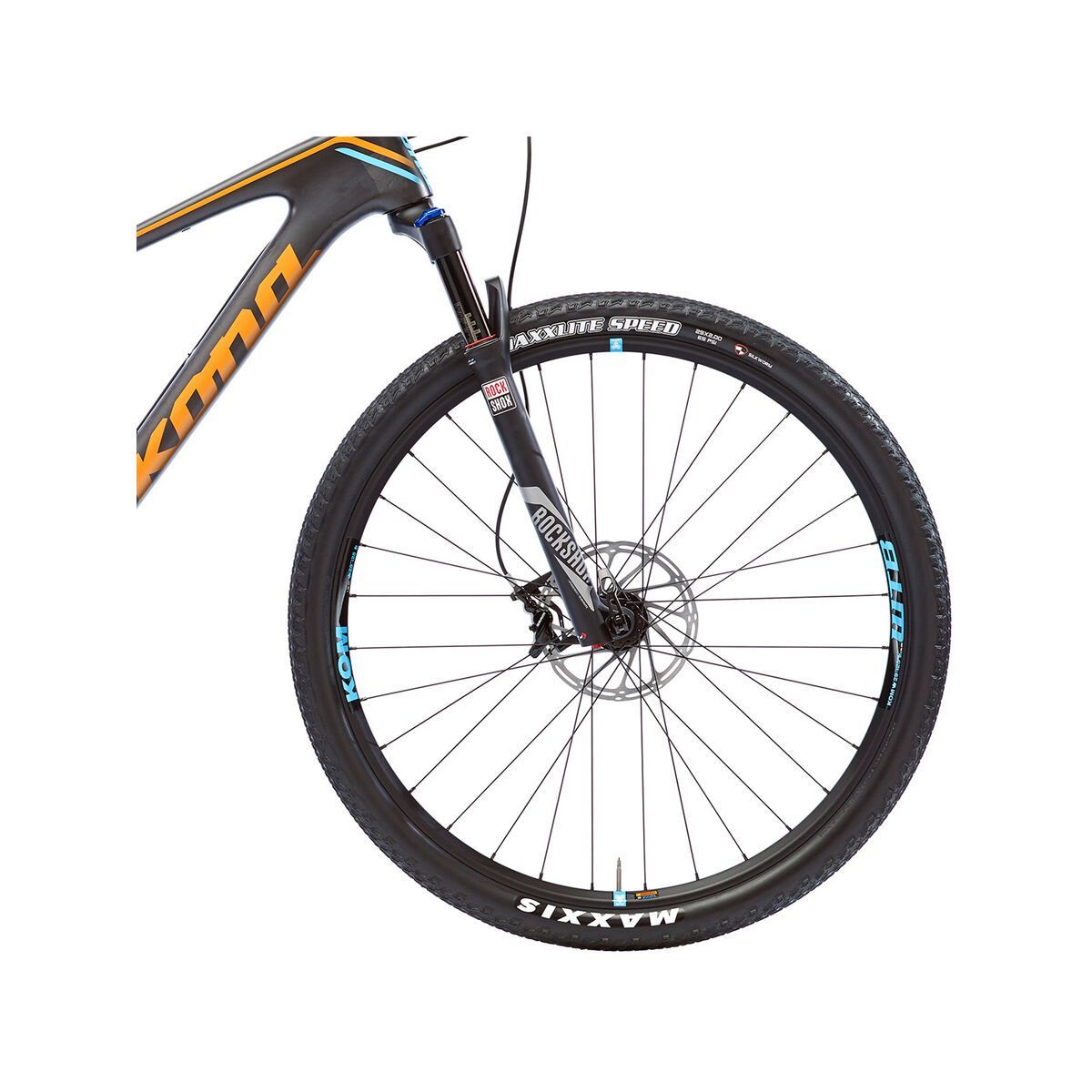 Kona Hei Hei Race DL, matte carbon/orange/cyan - Bild 2