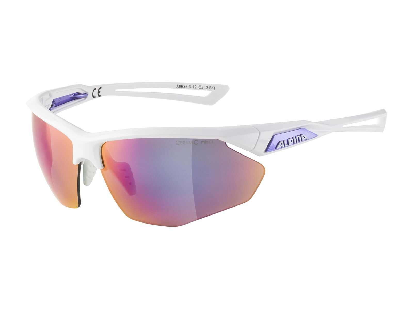 Alpina Nylos HR, Purple Mirror / white-purple gloss - Bild 1