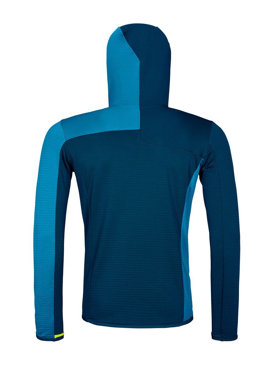 Ortovox Merino Fleece Light Grid SN Hoody M, petrol blue - Bild 2