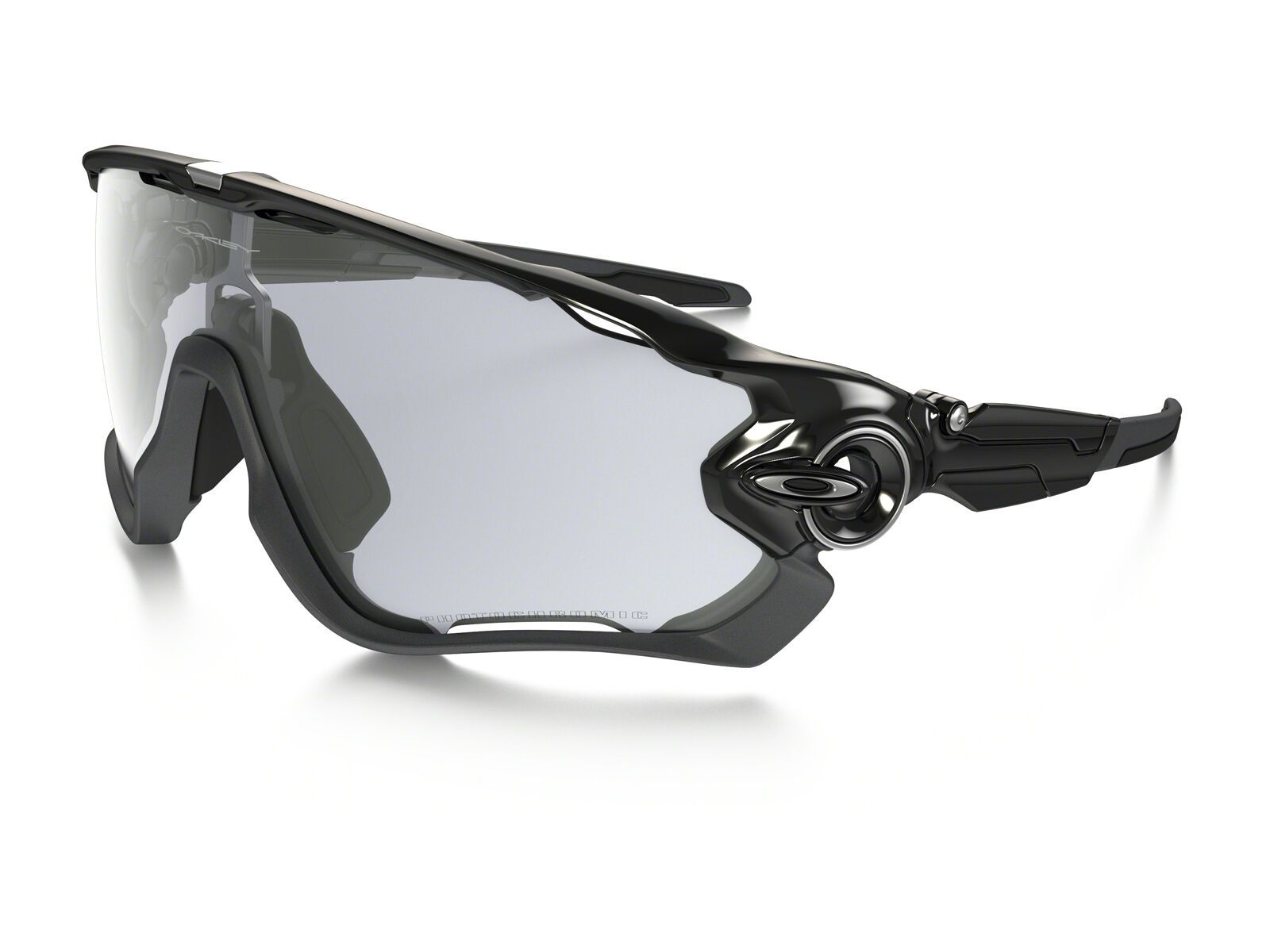 Oakley Jawbreaker Photocromatic, polished black/Lens: clear black iridium photocromatic - Bild 1