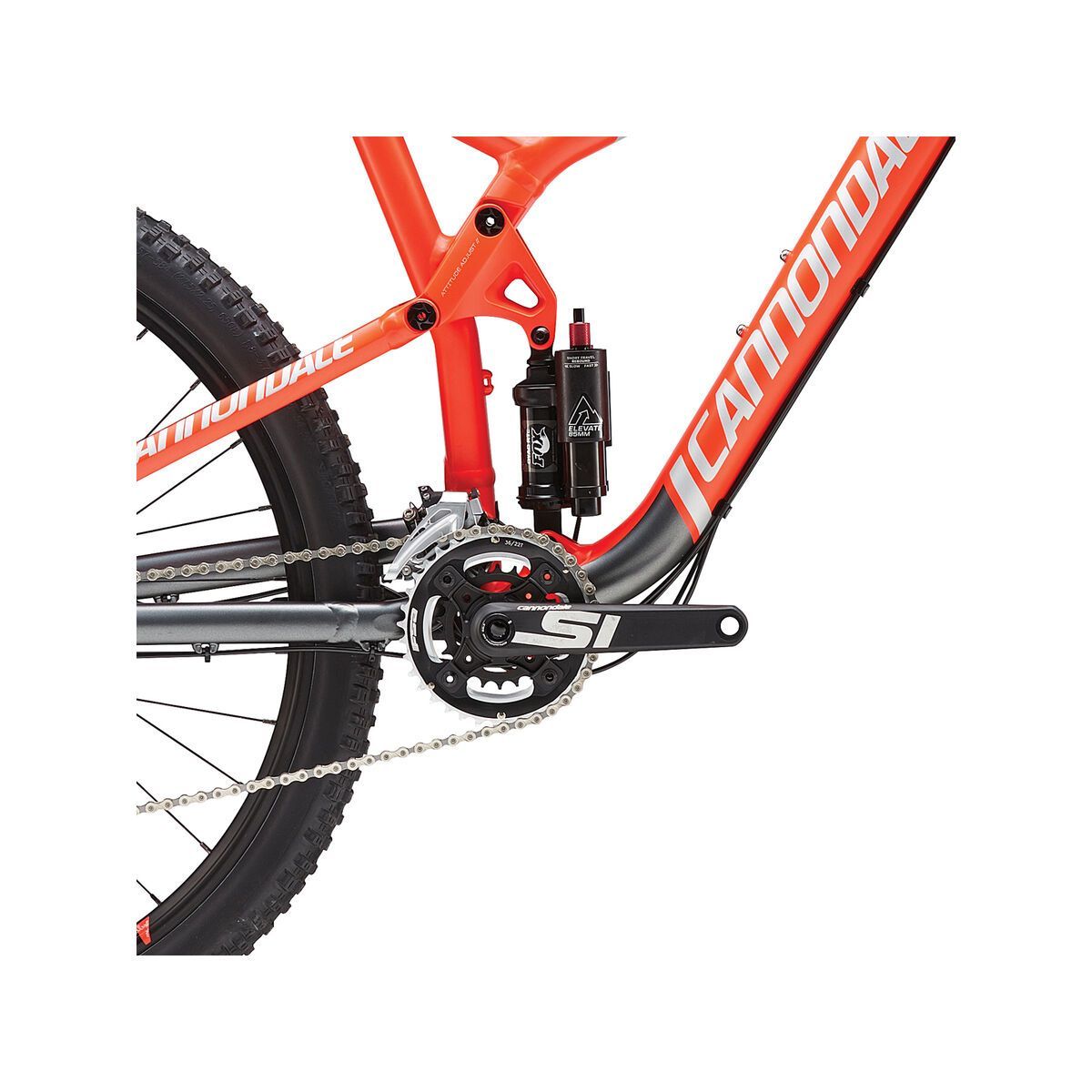 Cannondale Trigger 3, acid red w/ fine silver, matte - Bild 3