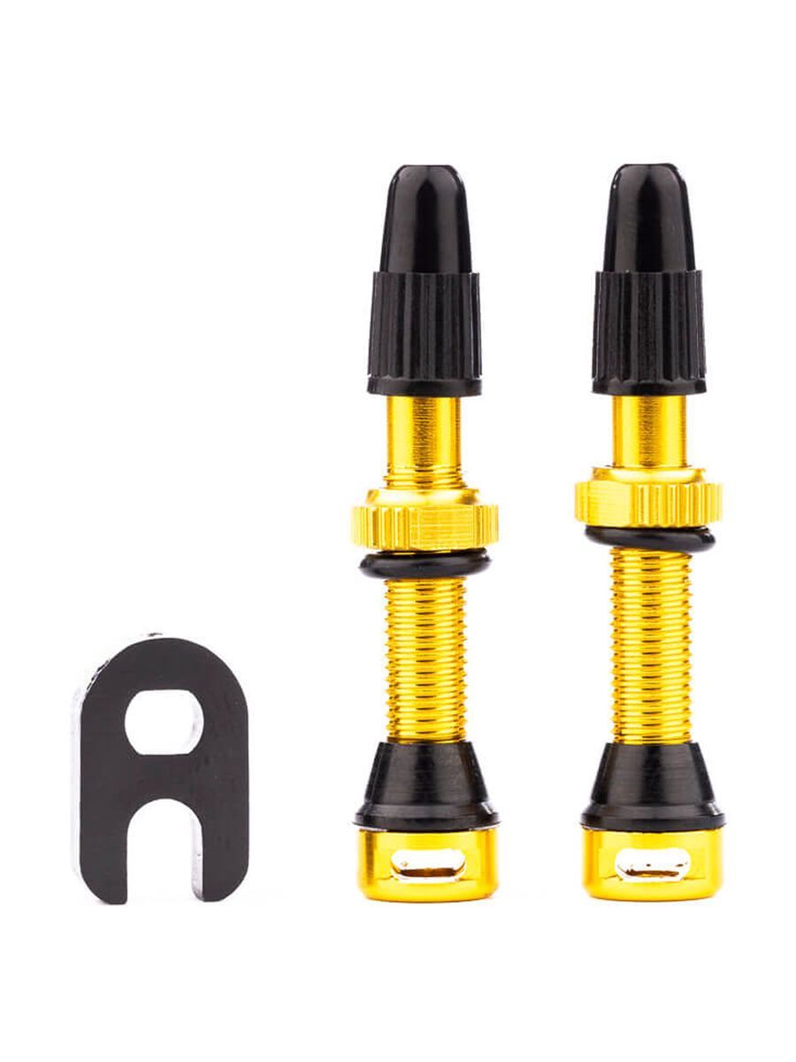 Tune Tubeless-Ventil Set - 35 mm, gold - Bild 1