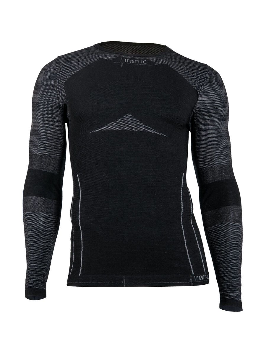 Iron-ic Wool Long-Sleeve T-Shirt Performance - Man, black - Bild 1