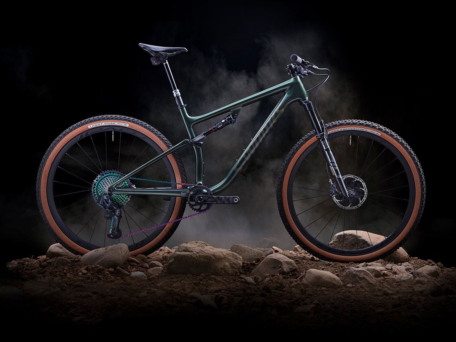 Specialized S-Works Epic Evo, oak green metallic/diamond dust - Bild 9