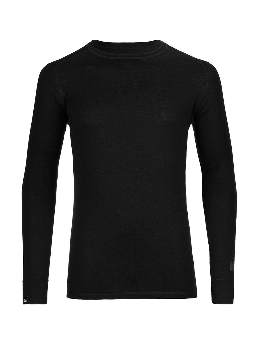 Ortovox Merino 185 Long Sleeve, black raven - Bild 1