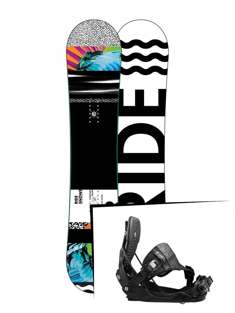 Set: Ride Rapture 2017 + Flow Minx Hybrid 2017, black - Snowboardset - Bild 1