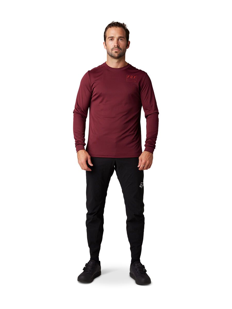 Fox Ranger LS Jersey Swath, dark maroon - Bild 6