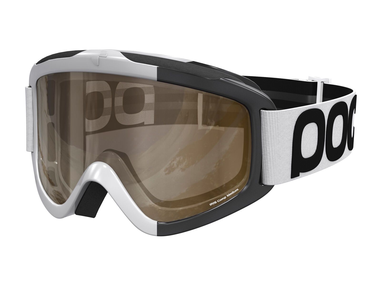 POC Iris Comp inkl. Wechselscheibe, hydrogen white/Lens: brown, clear - Bild 1