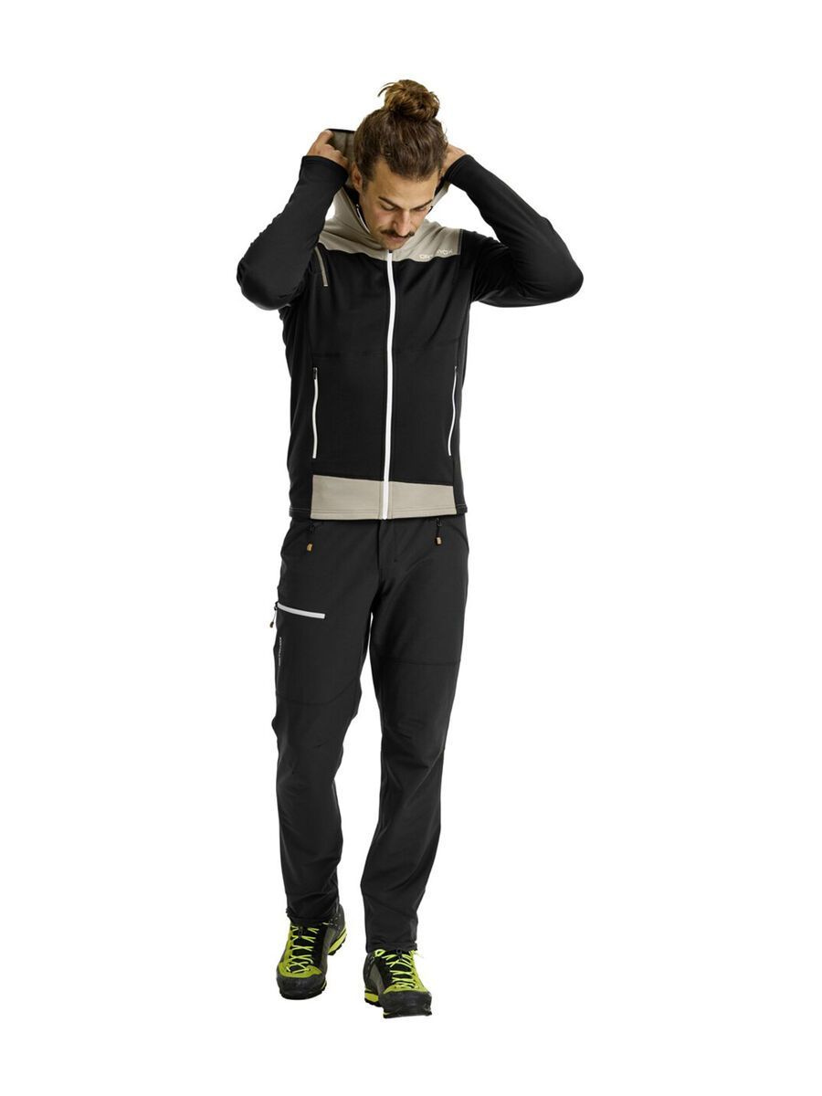 Ortovox Merino Fleece Light Hoody M, black raven - Bild 3