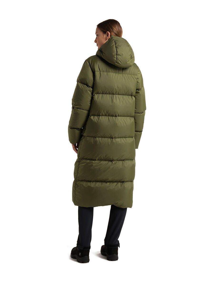 Haglöfs Long Down Parka Women, olive green - Bild 8