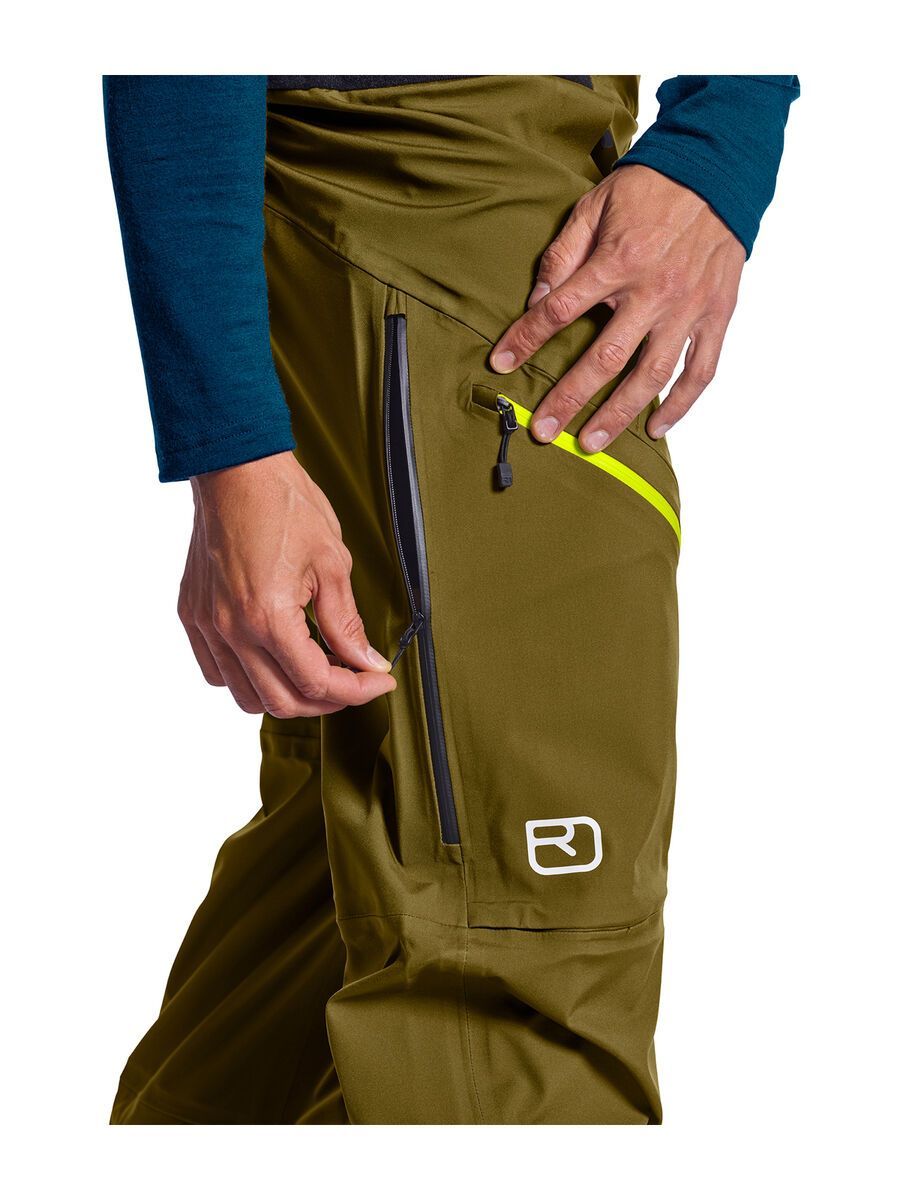 Ortovox 3L Guardian Shell Pants M, green moss - Bild 5